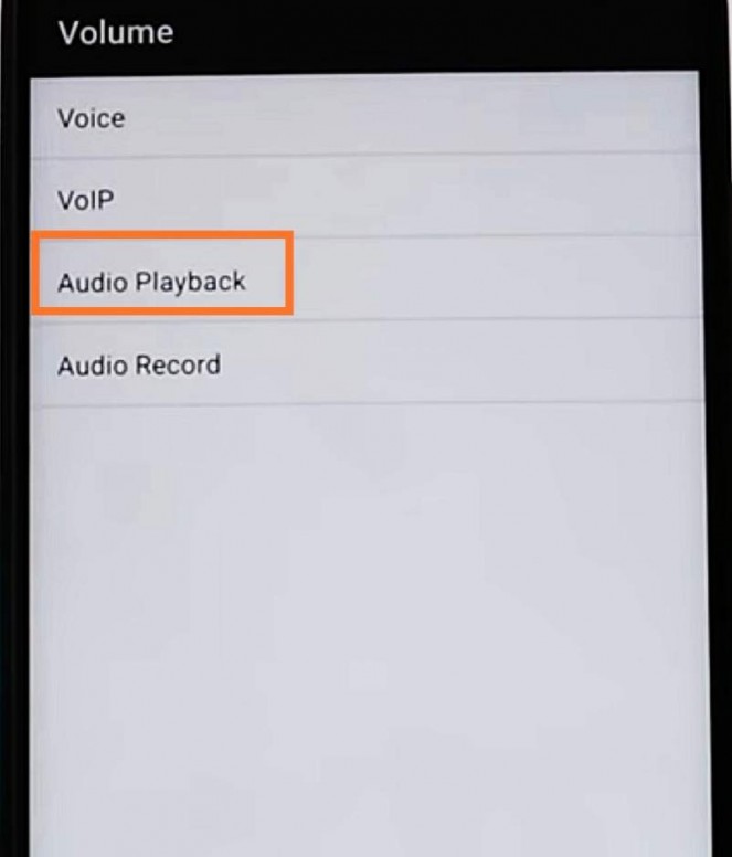 Раздел Audio Playback в инженерном меню Xiaomi
