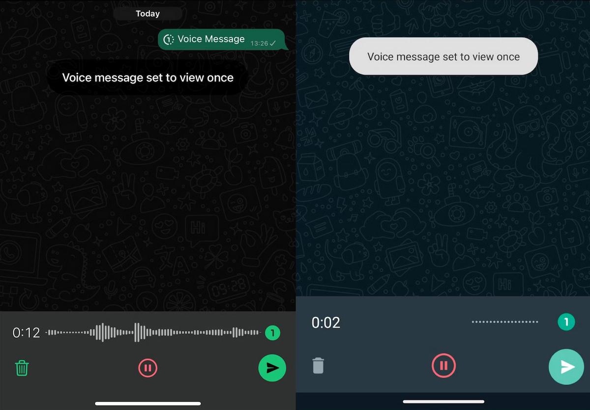 Самоуничтожающиеся голосовые сообщения WhatsApp