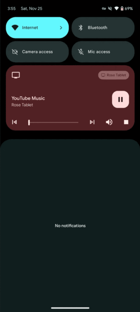 Google Cast control