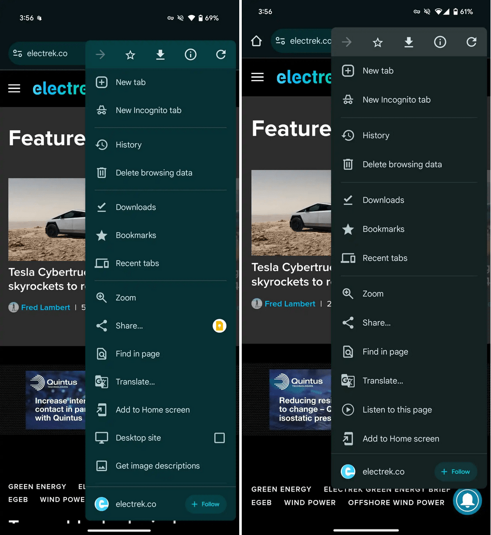 Chrome 136 для Android отключает Dynamic Color и обновляет интерфейс вкладок