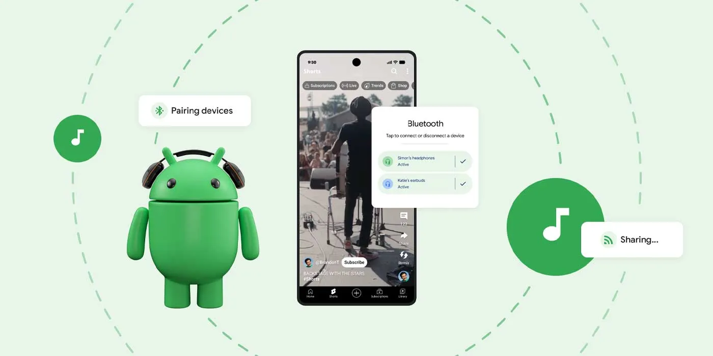 Pixel получает Audio Sharing с поддержкой Auracast