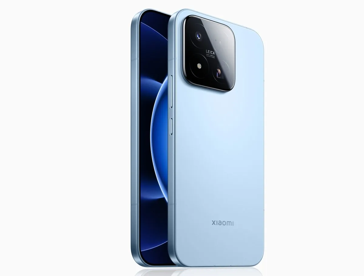 Xiaomi 17 Max в голубом цвете спереди и сзади