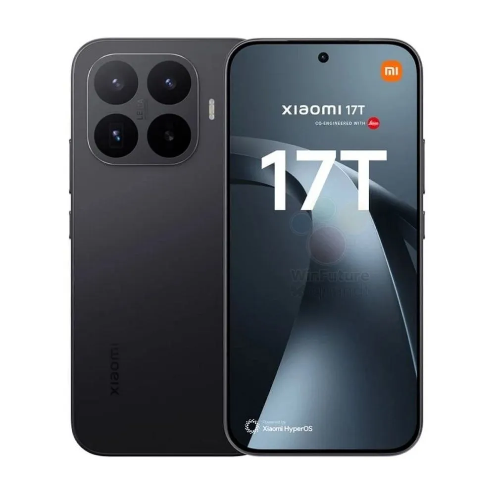 Xiaomi 17T в чёрном цвете — матовый корпус с тройной камерой Leica