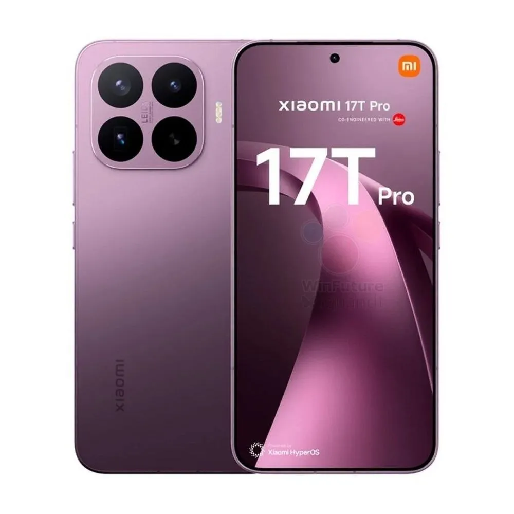 Xiaomi 17T Pro в розово-фиолетовом градиенте — камера Leica и экран HyperOS