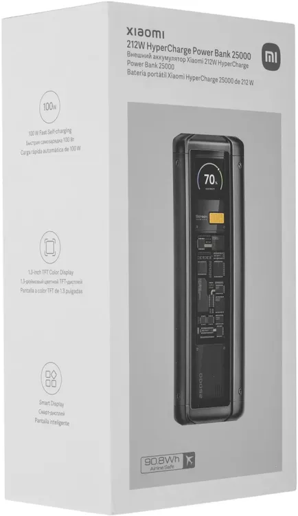 Упаковка Xiaomi 212W HyperCharge Power Bank 25000