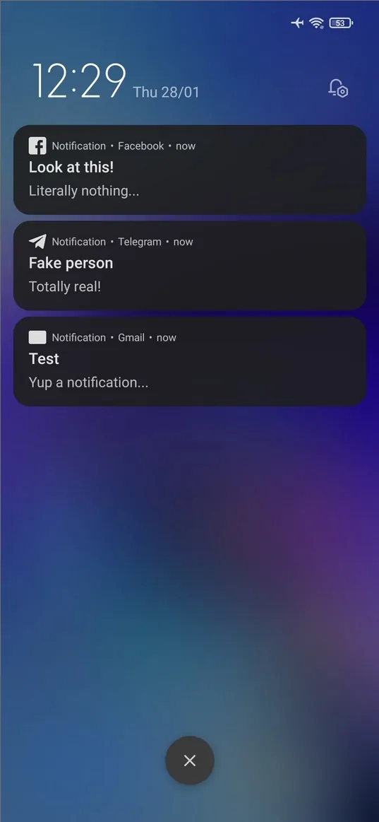 Настройки уведомлений MIUI 12
