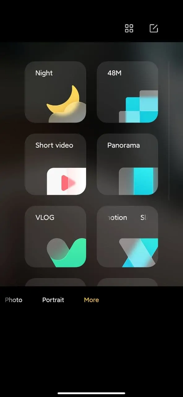 Новый интерфейс камеры в MIUI 12.5