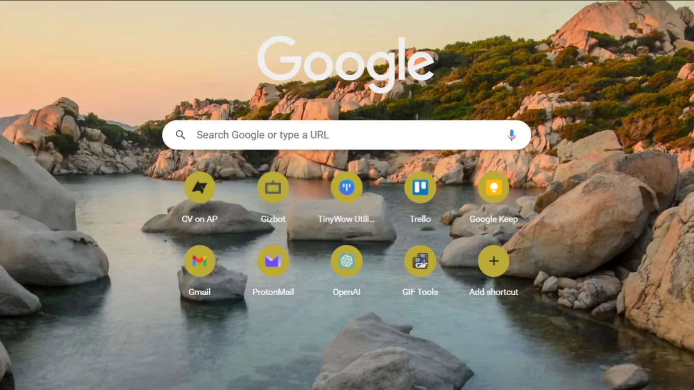 Старый вариант интерфейса Google Chrome