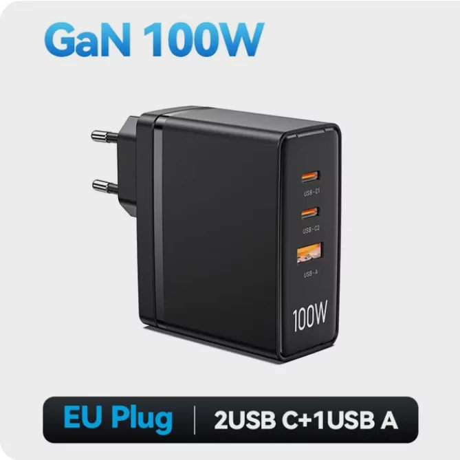 быстрое зарядное устройство Vention 100W GaN