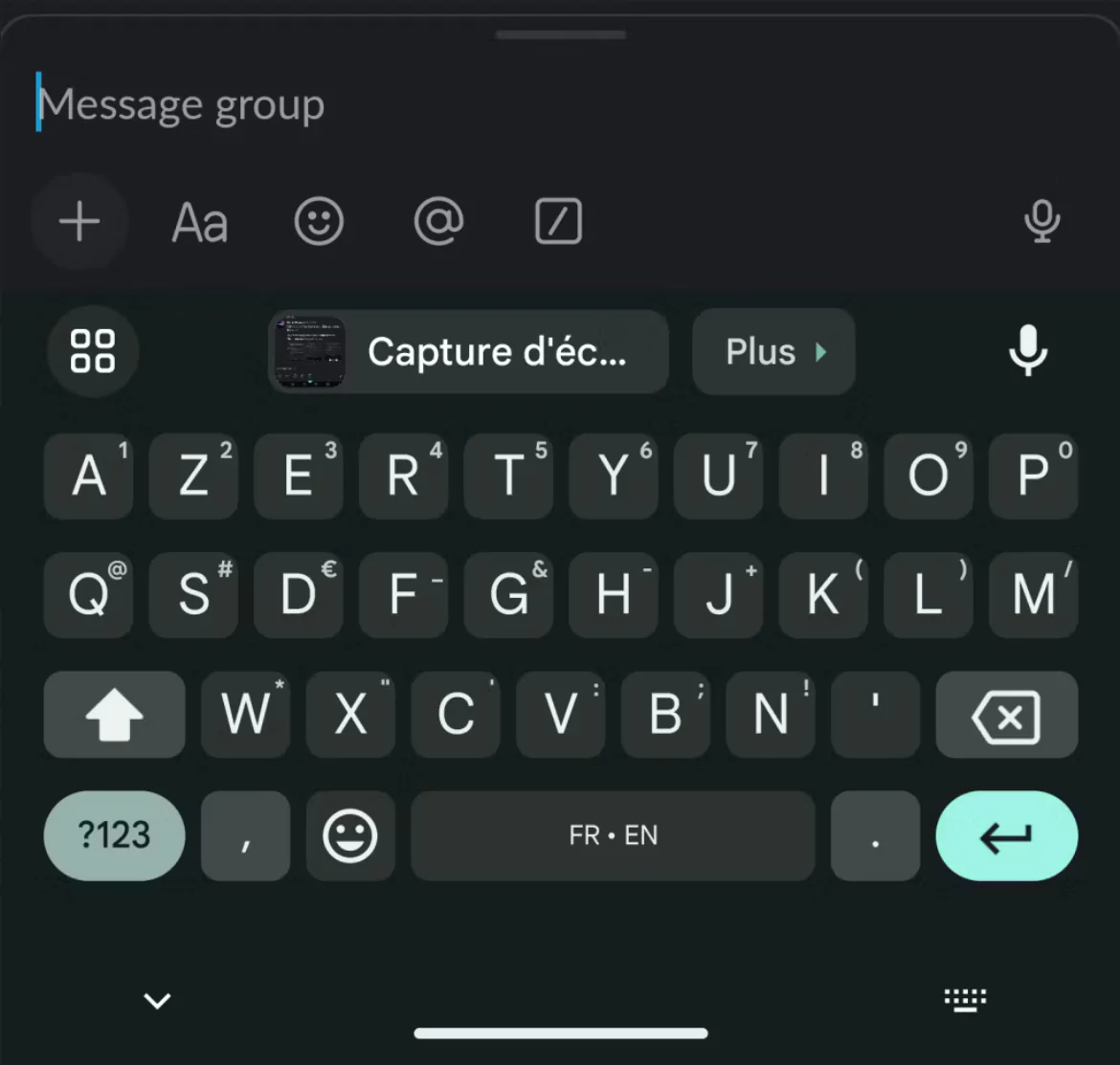 Изменение расположения клавиатуры Gboard
