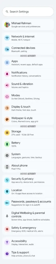 Android 16 Бета 4 иконки