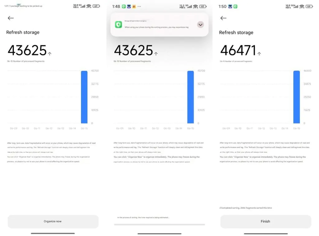 новая функция Storage Refresh