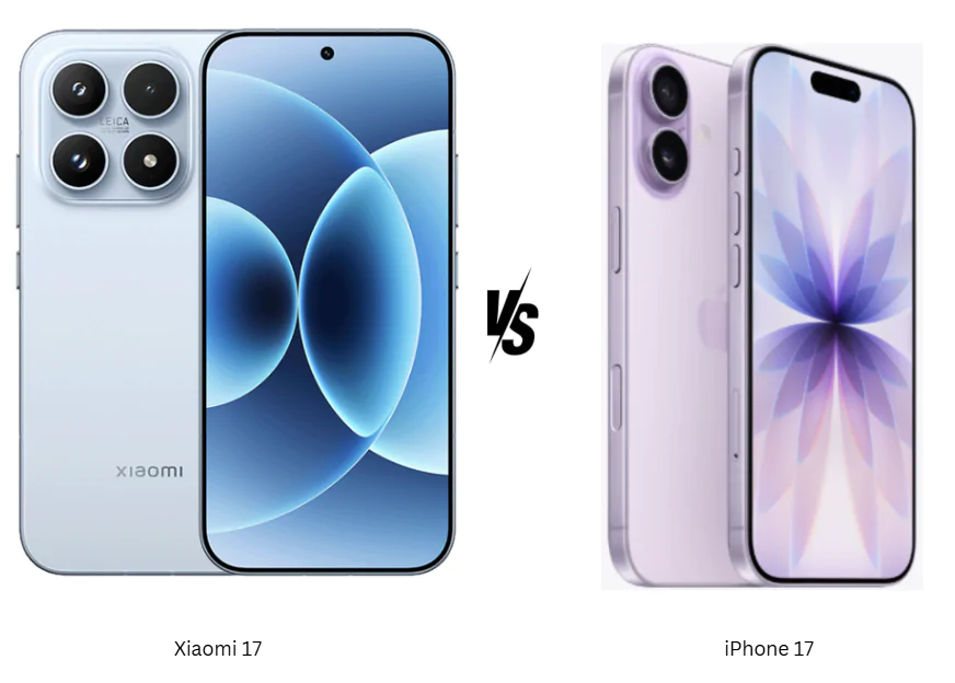 Xiaomi 17 vs iPhone 17