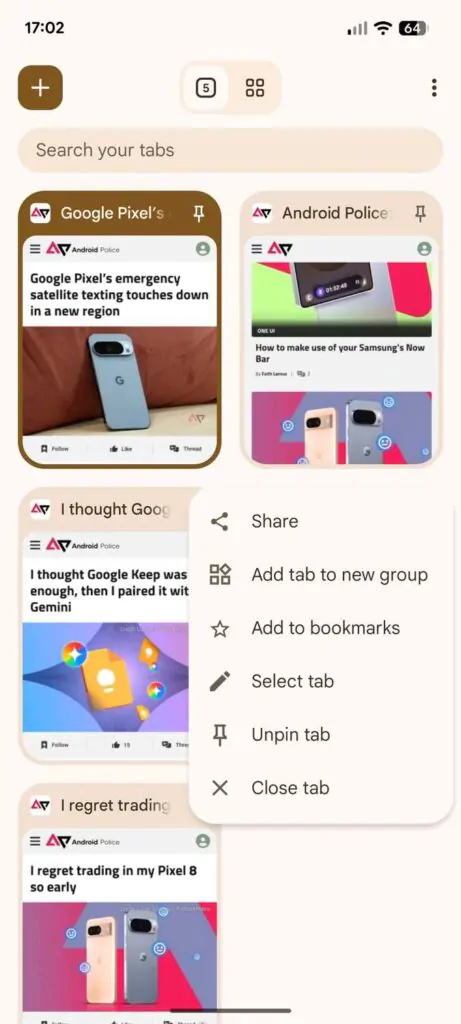 Функция закрепления вкладок появилась в Chrome