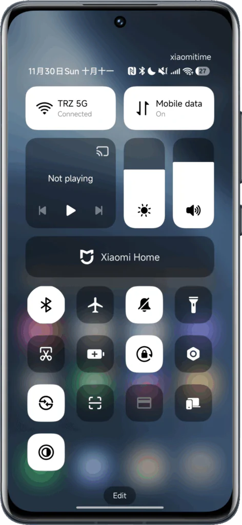 Для Xiaomi HyperOS вышла тема в стиле Samsung OneUI 8